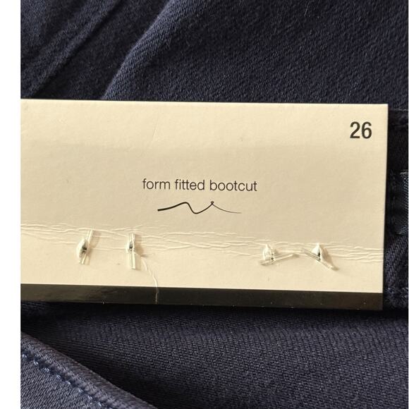 7 For All Mankind Kimmie form fitted bootcut jeans dark blue size 26 - Picture 5 of 8